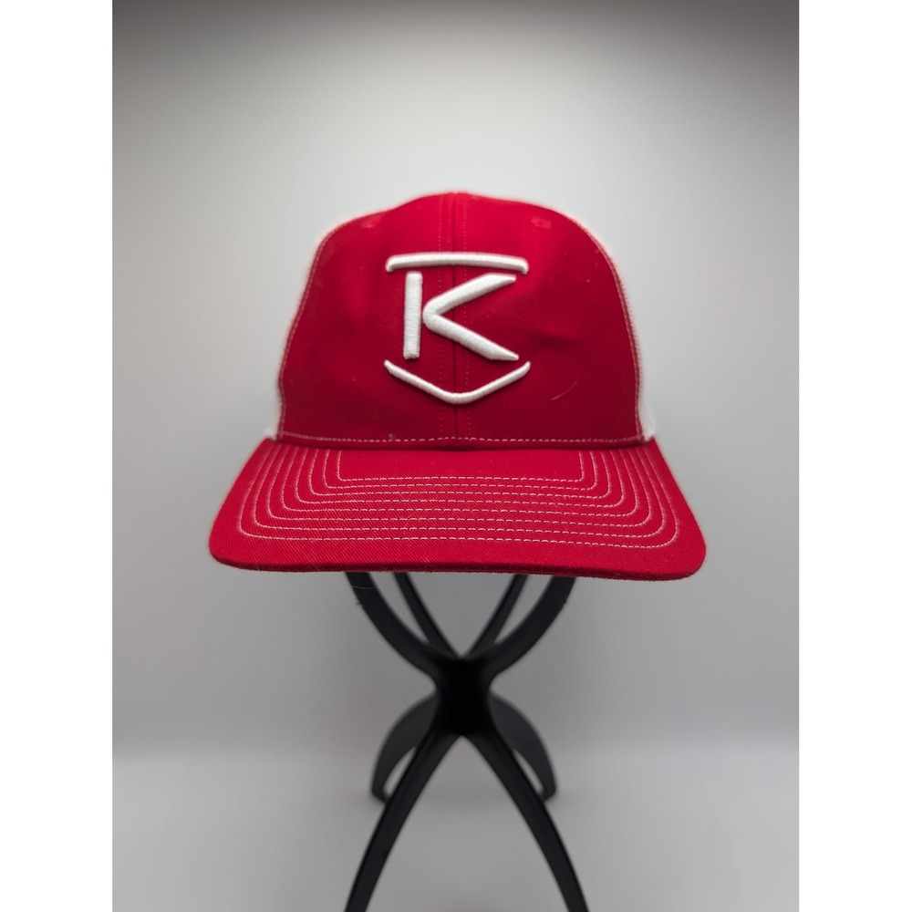 Richardson 112 KetoLogic Trucker Hat Red White Mesh Snapback K Logo Cap Mens